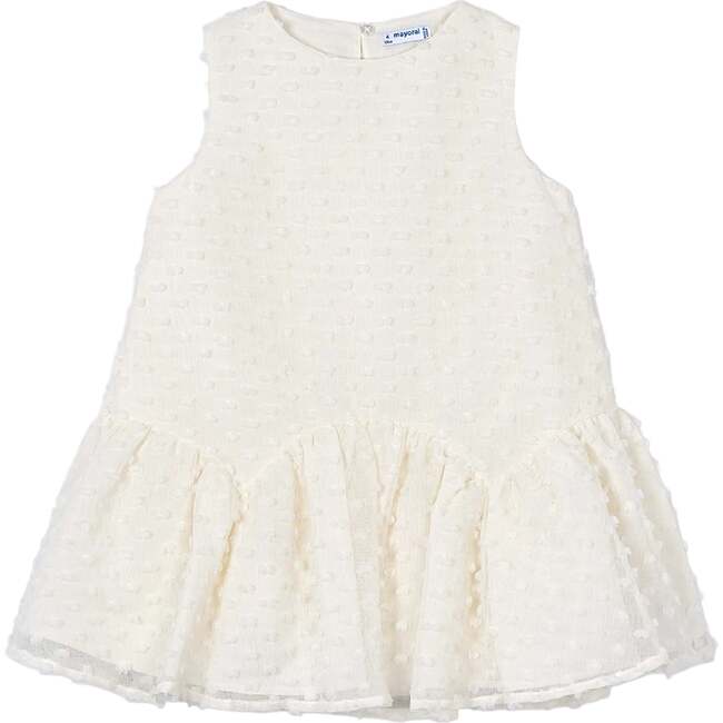 Plumeti dress, White