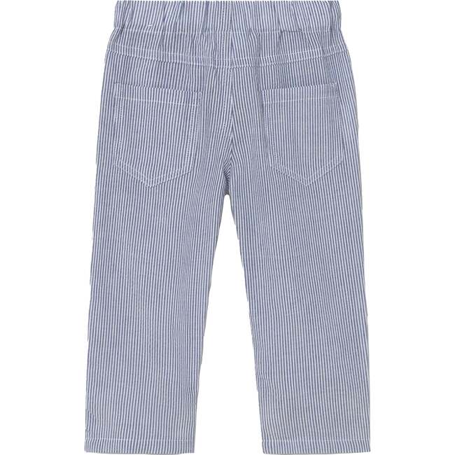 Pinstripe Pants, Blue & White