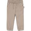 Joggers Baby With Pockets, Beige - Pants - 1 - thumbnail