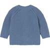 Knitted Baby Cardigan, Blue - Cardigans - 2