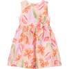 Floral Bow Dress, Pink - Dresses - 1 - thumbnail