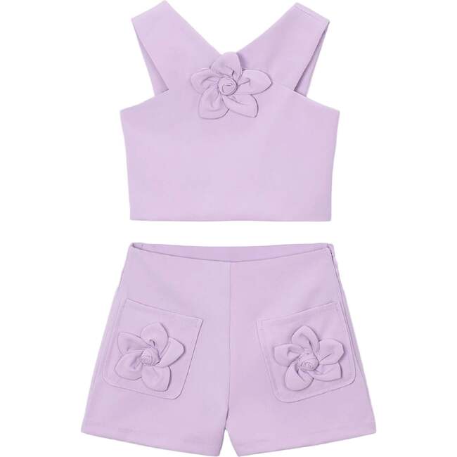 Floral Two-Piece Set, Lavender