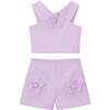 Floral Two-Piece Set, Lavender - Mixed Apparel Set - 1 - thumbnail