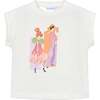 Doll Print T-Shirt, White - T-Shirts - 1 - thumbnail
