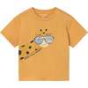 Giraffe T-Shirt, Mustard - T-Shirts - 1 - thumbnail