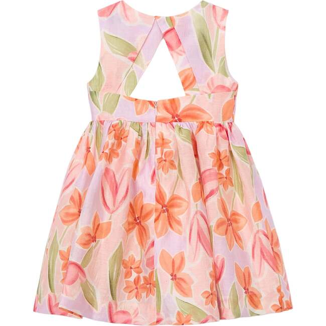 Floral Bow Dress, Pink