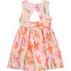Floral Bow Dress, Pink - Dresses - 2