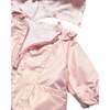 Hooded Glossy Jacket, Pink - Jackets - 4