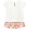 Floral Set, White - Mixed Apparel Set - 2