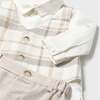 Formal Set, White & Beige - Mixed Apparel Set - 3