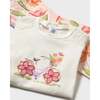 Graphic Top and Floral Legging Set, Ivory - Mixed Apparel Set - 3