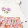 Floral Set, White - Mixed Apparel Set - 3