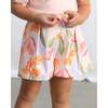 Floral Shorts With Belt, Lavender - Shorts - 4