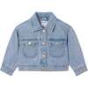 Denim Jacket, Light Blue - Jackets - 1 - thumbnail