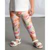 Graphic Top and Floral Legging Set, Ivory - Mixed Apparel Set - 5