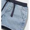 Light Denim Baby Shorts, Blue - Shorts - 3 - thumbnail