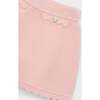 Knitted Skirt With Scalloped Hem, Pink - Skirts - 3
