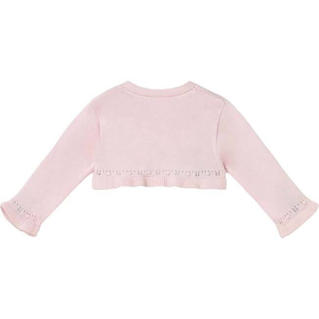 Knitted Baby Cardigan, Light Pink