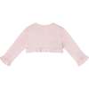 Knitted Baby Cardigan, Light Pink - Cardigans - 2