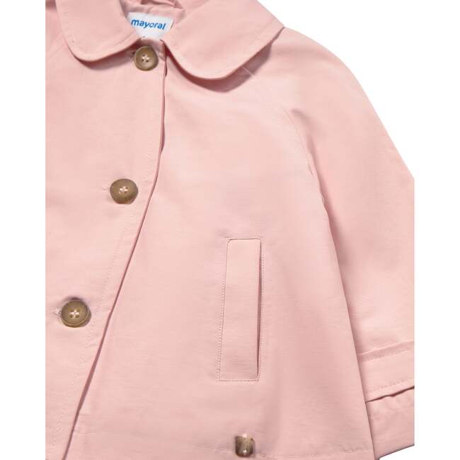 Children's Trench Coat, Light Pink - Coats - 3