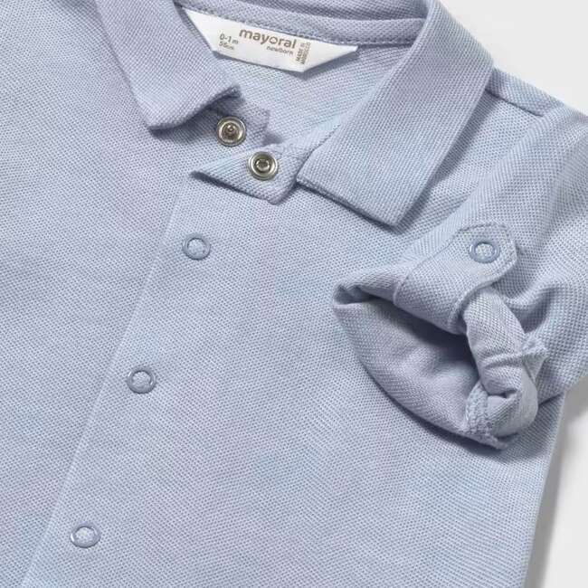 Collared Shirt, Light Blue - Polo Shirts - 3