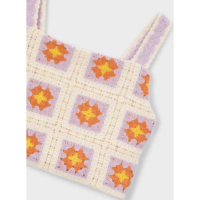 Crochet Top, Cream - Tank Tops - 3