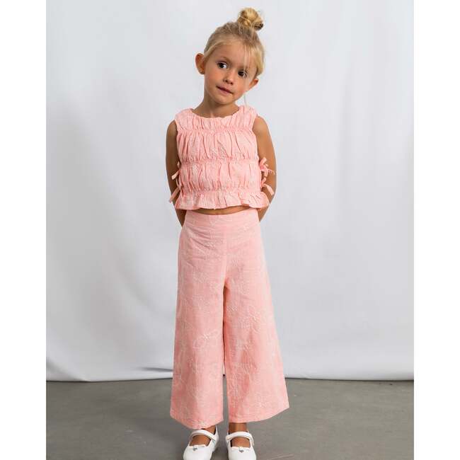 Lace Two-Piece Outfit, Pink - Mixed Apparel Set - 6
