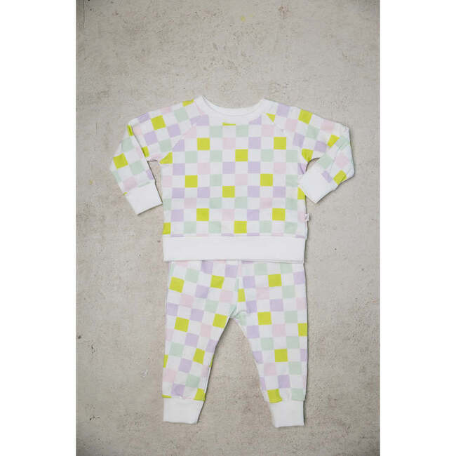 Jogger Set, Multi-Checkered