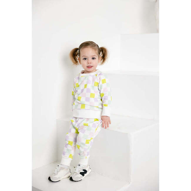 Jogger Set, Multi-Checkered