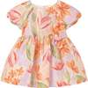 Baby Dress With Floral Print, Lavender - Dresses - 1 - thumbnail