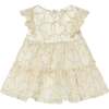 Baby Dress With Heart Motif, Beige - Dresses - 2 - thumbnail