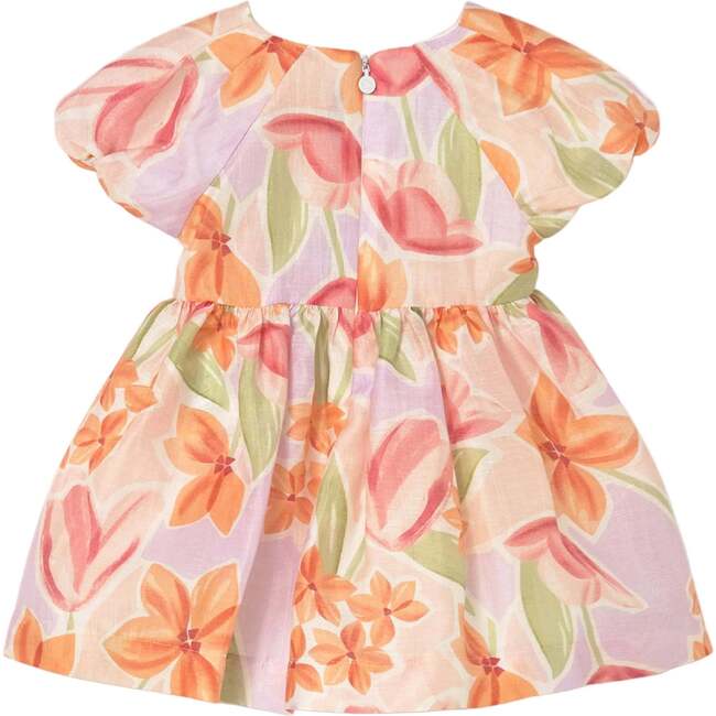 Baby Dress With Floral Print, Lavender