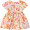 Baby Dress With Floral Print, Lavender - Dresses - 2