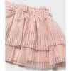 Baby Pleated Tulle Skirt, Pink - Skirts - 3