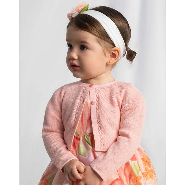 Baby Tricot Cardigan, Light Pink - Cardigans - 5