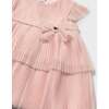 Baby Dress With Glitter Bow, Pink - Dresses - 3