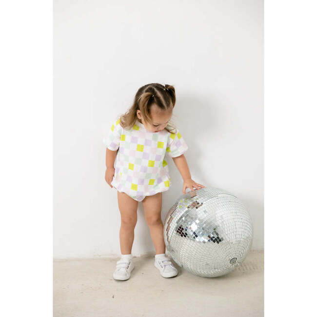 Bubble Romper, Multi-Checkered - Rompers - 3