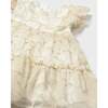 Baby Dress With Heart Motif, Beige - Dresses - 3 - thumbnail