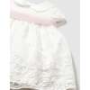 Baby Dress With Embroidered Skirt, White - Dresses - 3