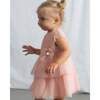 Baby Dress With Glitter Bow, Pink - Dresses - 5