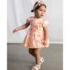 Baby Dress With Floral Print, Lavender - Dresses - 5