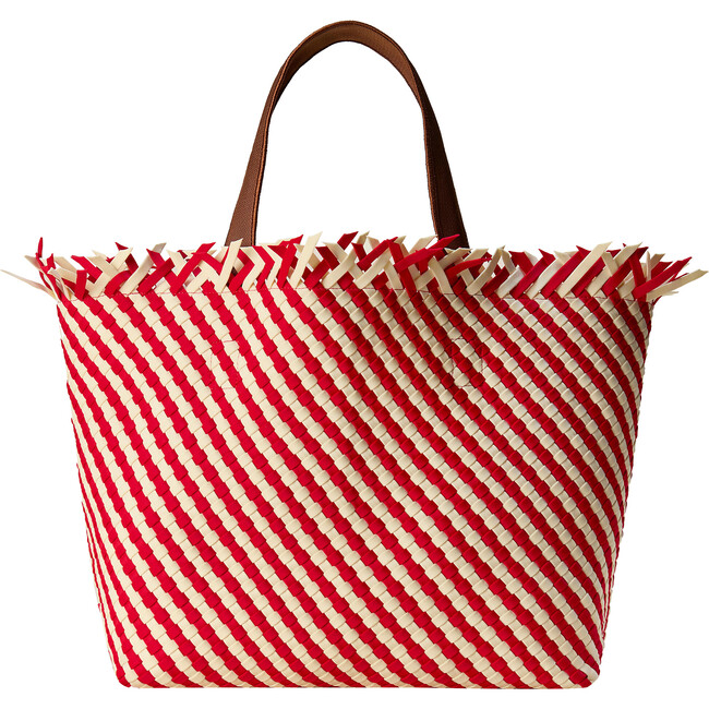 Women's Havana Large Handwoven Tote Striped, Amalfi - OS - Bags - 1