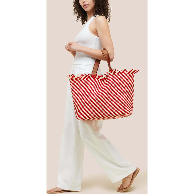 Women's Havana Large Handwoven Tote Striped, Amalfi - OS - Bags - 6