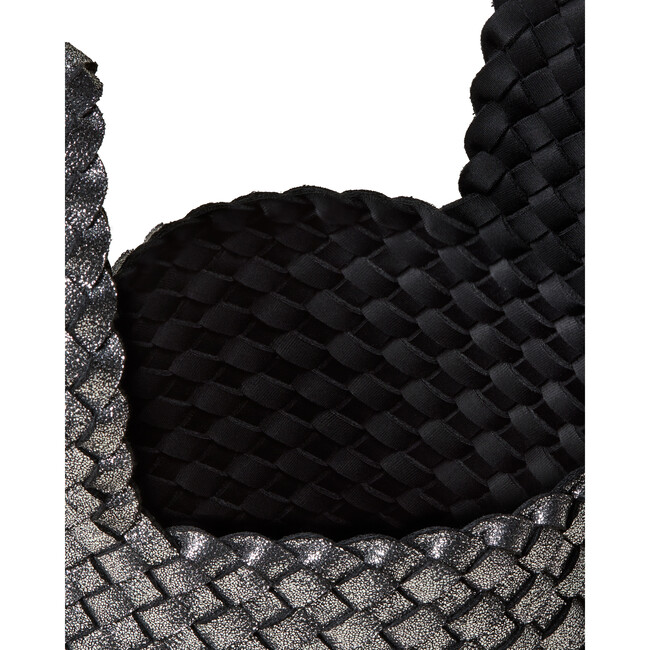 Women's Kyoto Handwoven Clutch Metallic, Titanium - OS - Bags - 5