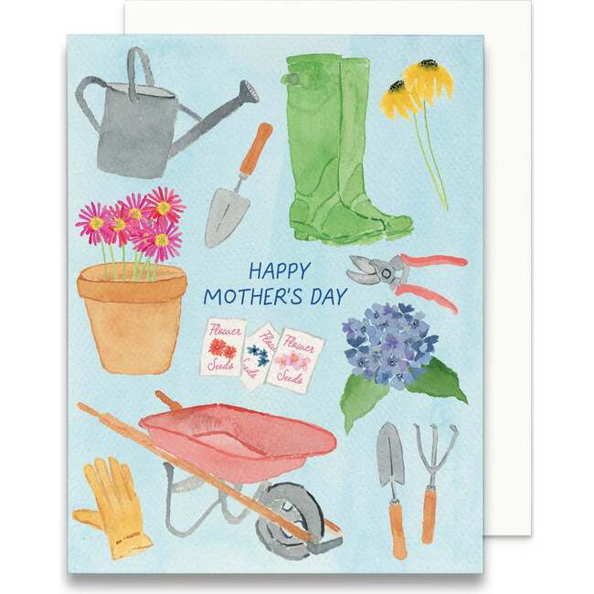 Watercolor Gardening Mother’s Day Card