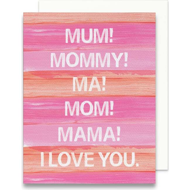 Mom Mum Mama Greeting Card