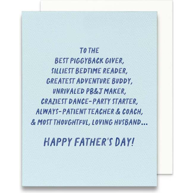 Everything Dad Does Greeting Card