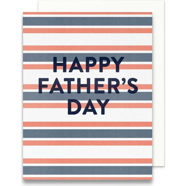Happy Father's Day Faded Stripes Greeting Card