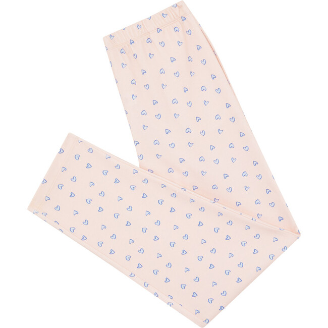 Love Heart Pajamas, Pink - Pajamas - 4