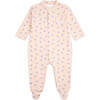 Love Heart Sleepsuit, Pink - Rompers - 1 - thumbnail